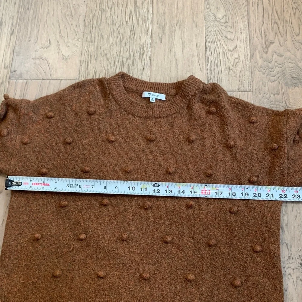 Madewell Brockton Bobble Sweater Merino Wool Blend Size Medium - Picture 5 of 10